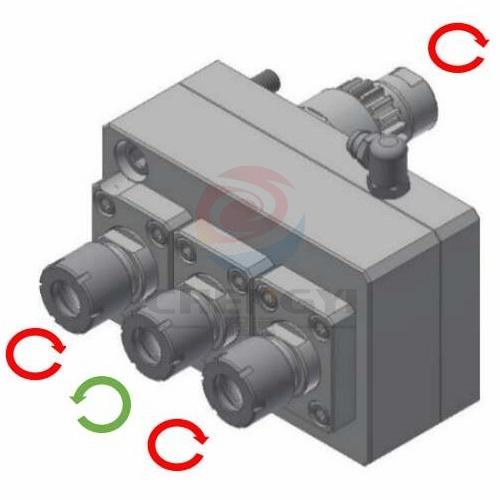 史達（STAR）背加工三軸動力座